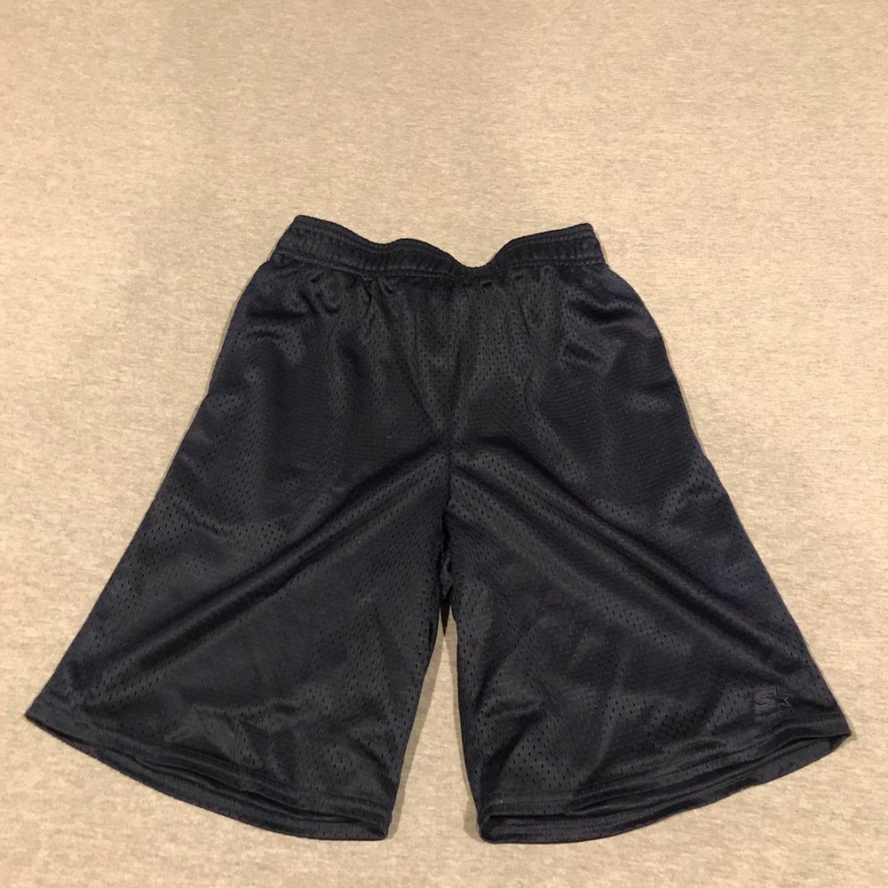 Starter Navy Blue Athletic Shorts Boys L